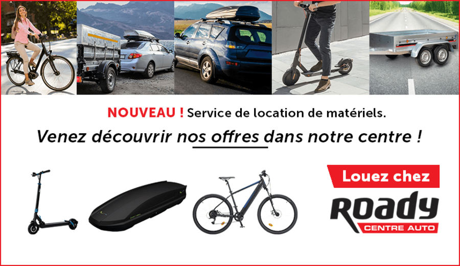 Location de matériels : Réservez votre matériel directement en point de vente.